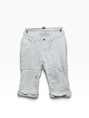Women's White PZI Denim Capri Pants Sz 6